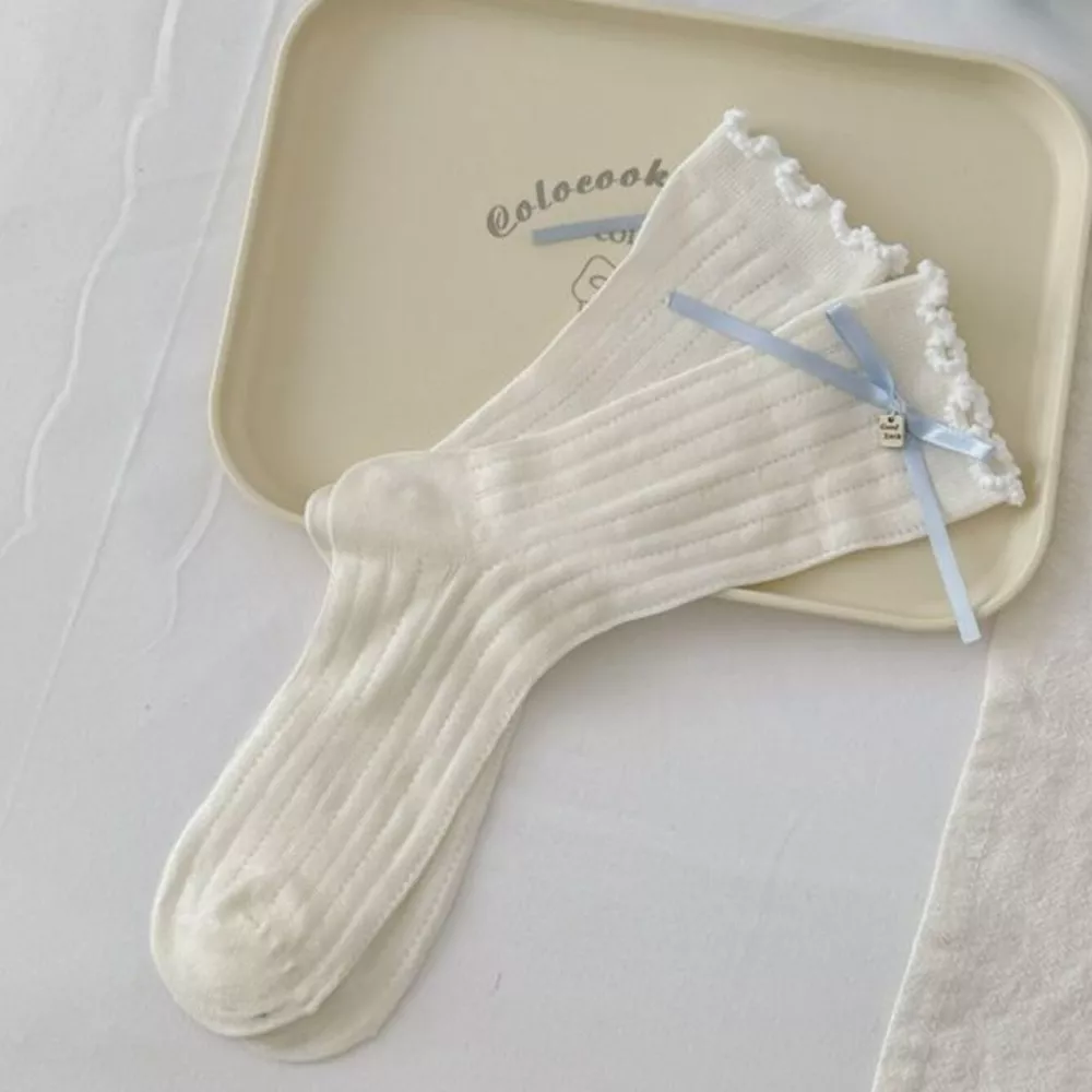 Ribbed Crew Socks, image 6