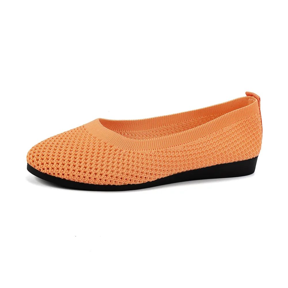 Solid Color Mesh Flat Slip-Ons, image 2