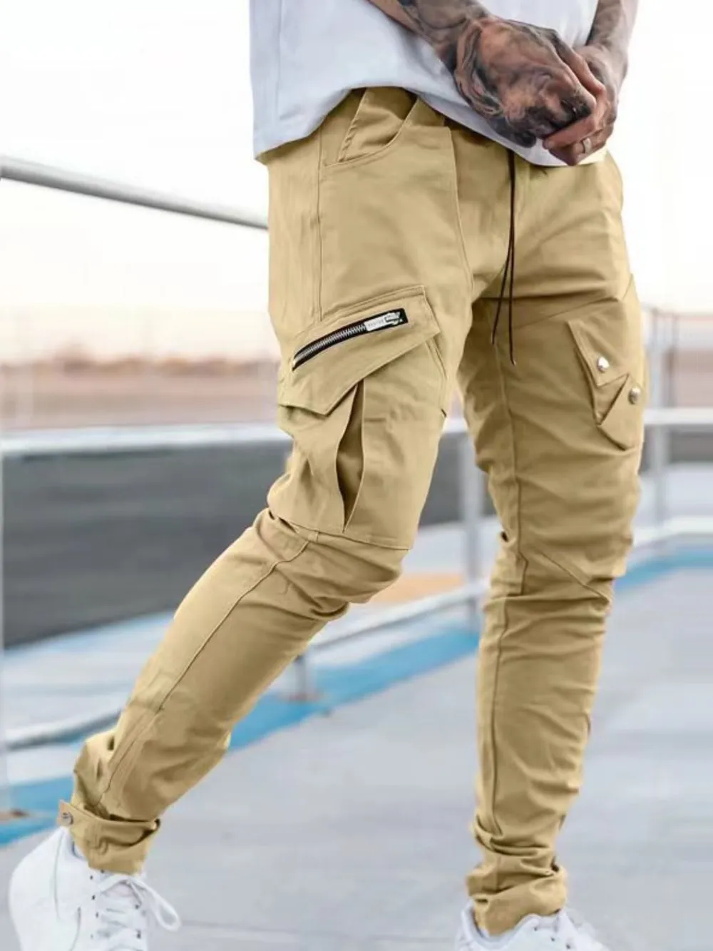 Men's Plus Size Pants with Cargo Pockets, image 2