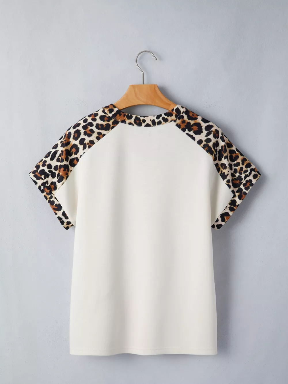Leopard Print Raglan Sleeve Blouse, image 3