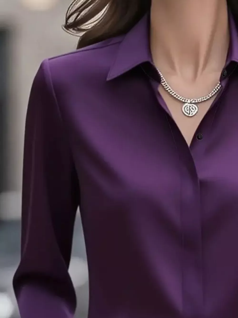 Button Down Collared Neck Long Sleeve Shirt, image 17