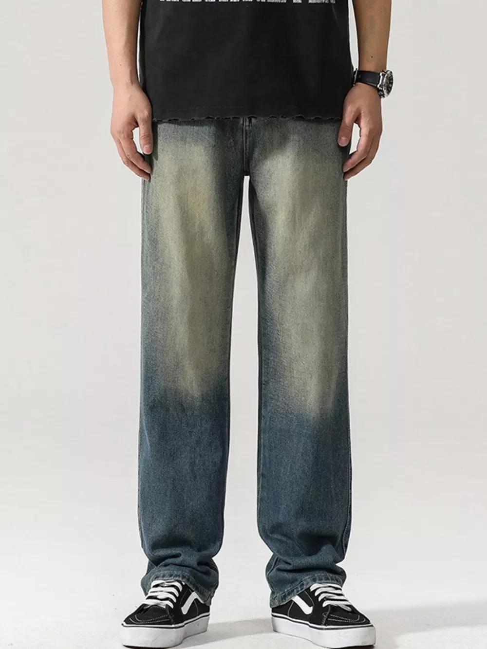 Men's Wide Leg Jeans, image 3