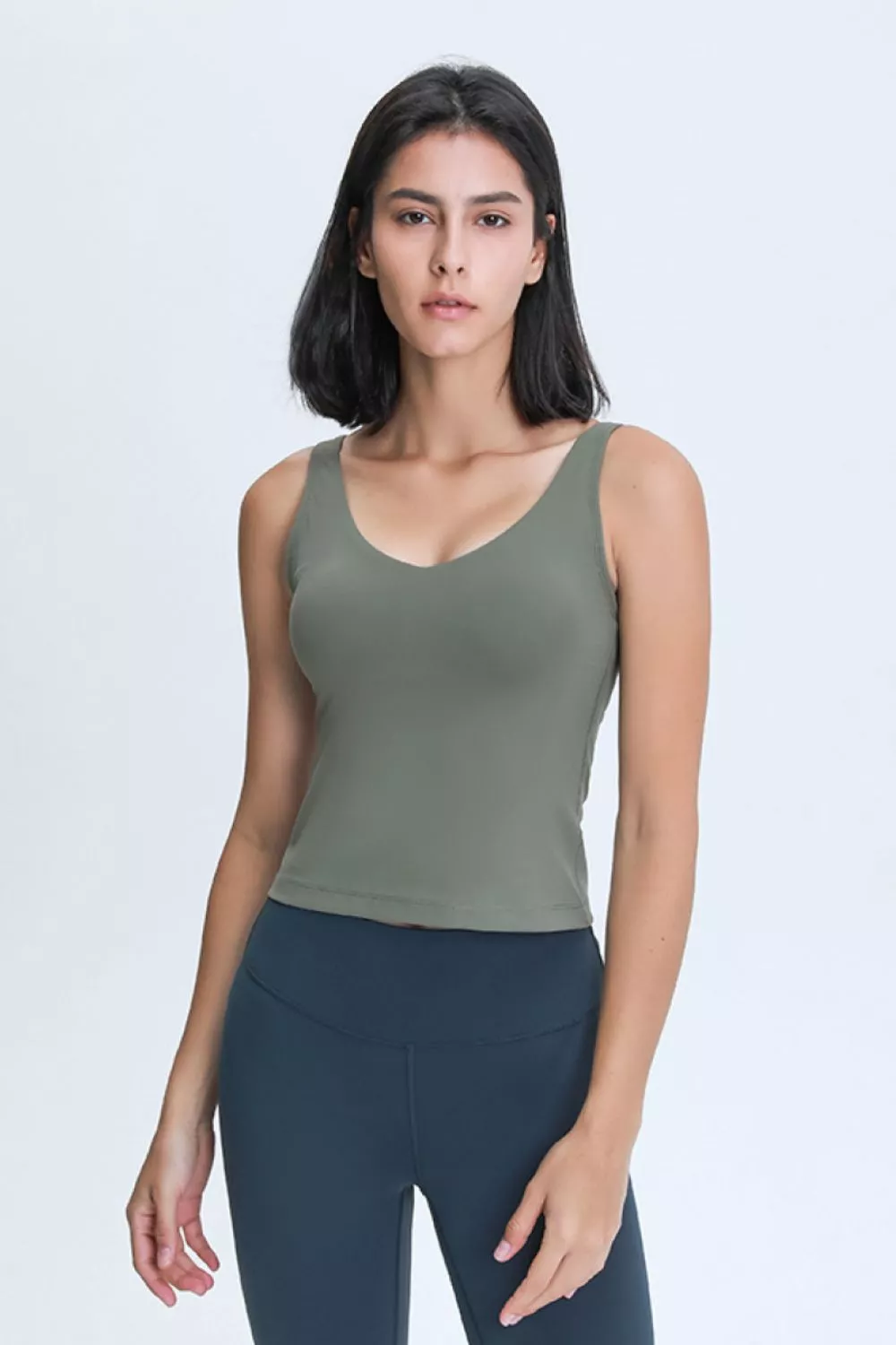 V Neck Active Tank, image 5