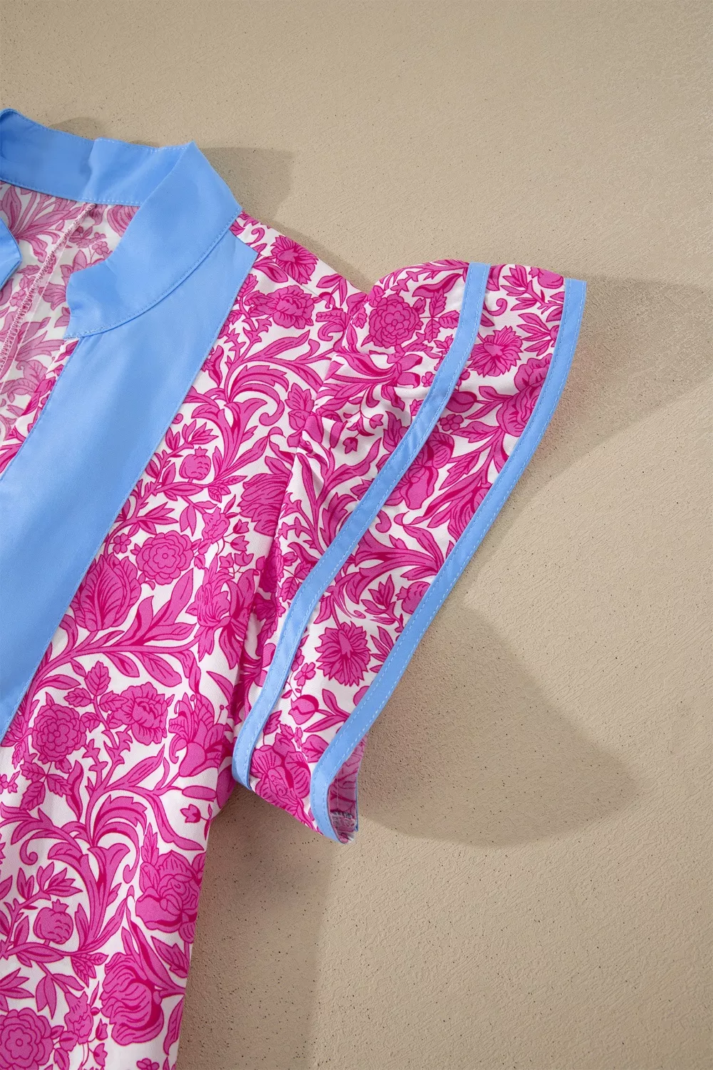 Floral Print Ruffle Cap Sleeve Dress, image 10