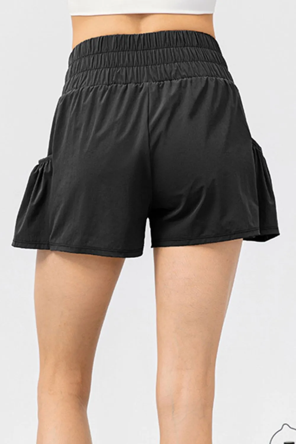 Elastic Waist Pocketed Active Shorts, image 8