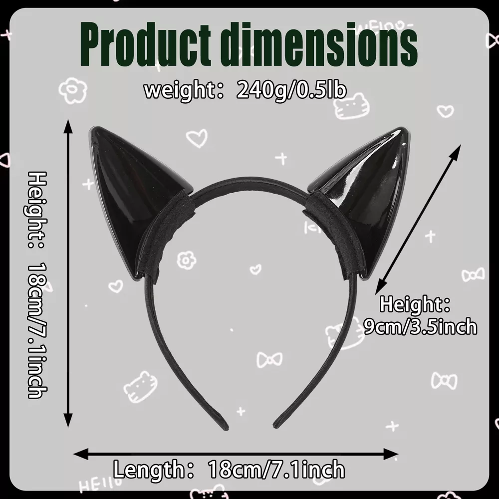 Halloween Cosplay Cat Ear Headband, image 5