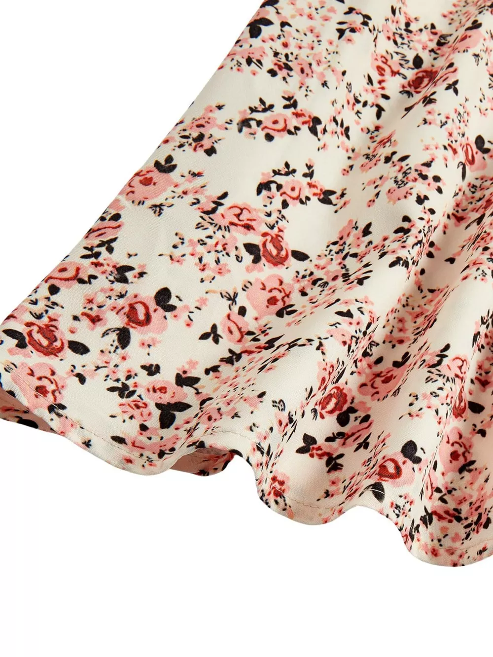 Floral Print Tie Strap Mini Dress, image 3