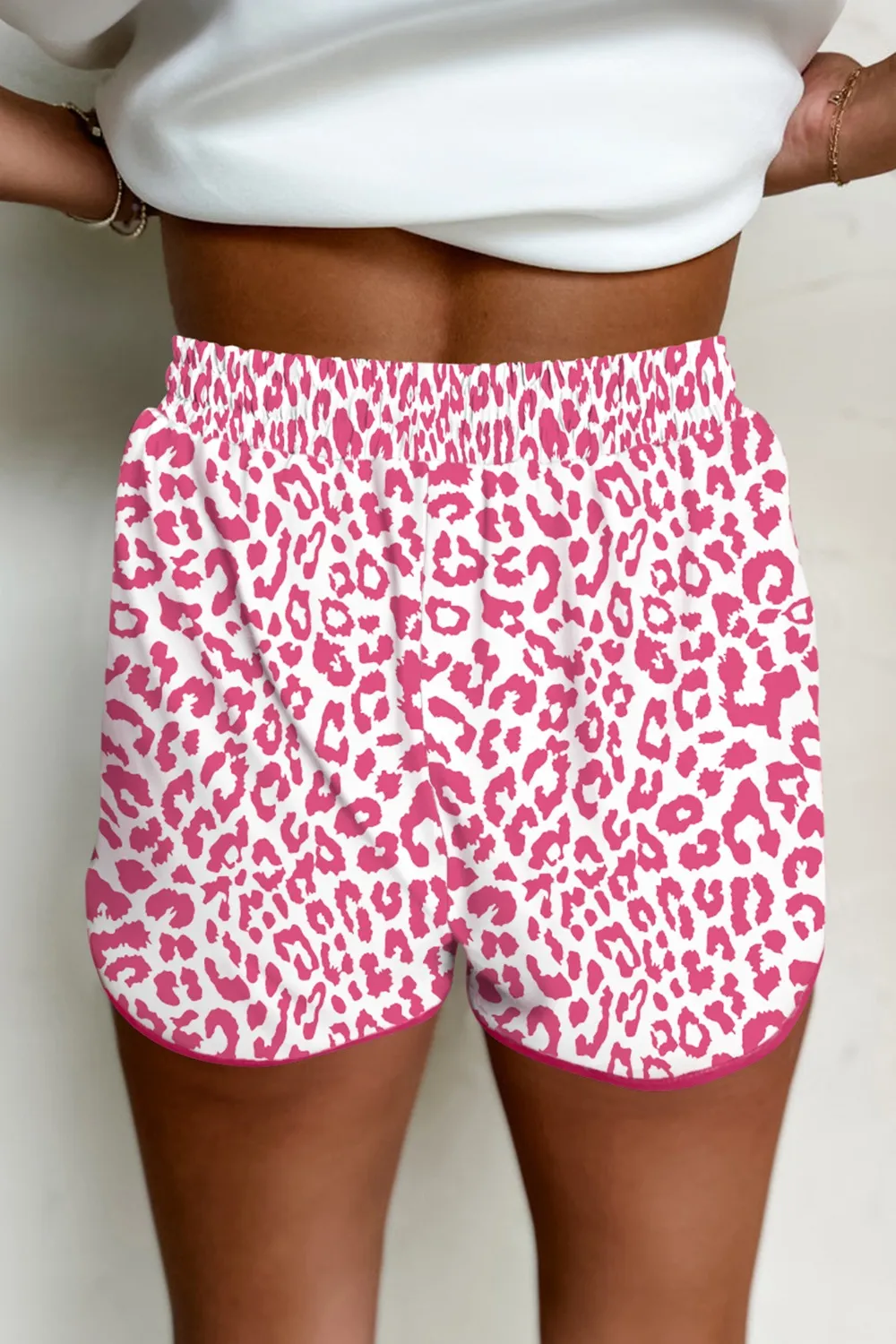 Leopard Drawstring Shorts, image 2
