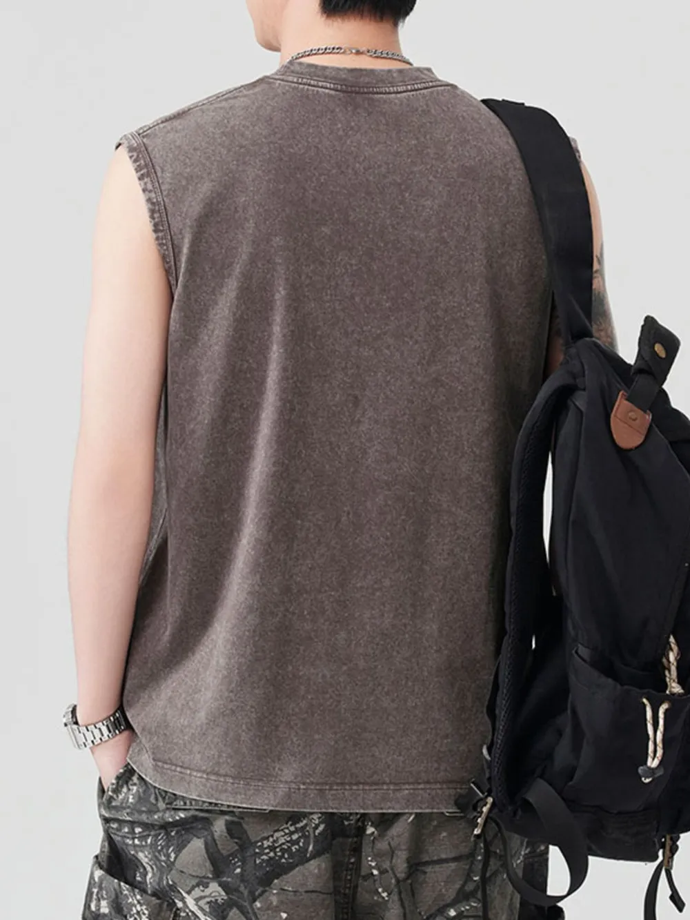 Men's Spider Round Neck Tank, image 12