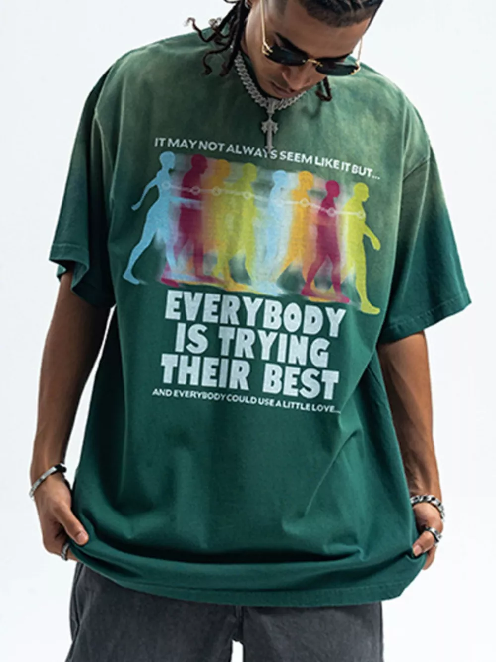Men's Graphic Round Neck Short Sleeve T-Shirt, image 2