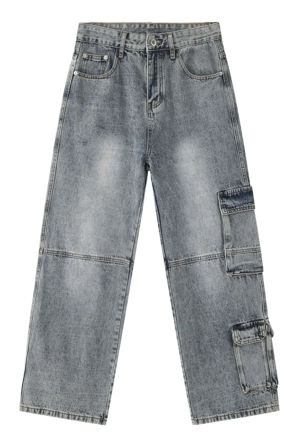 Men's Mid Rise Baggy Jeans, image 5