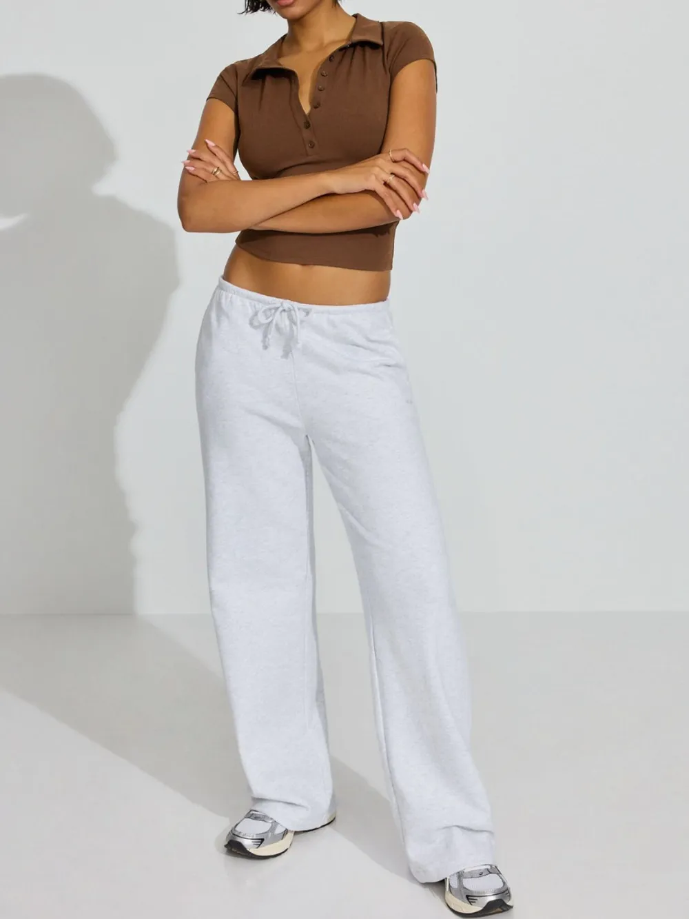 Collared Neck Short Sleeve Top, image 5