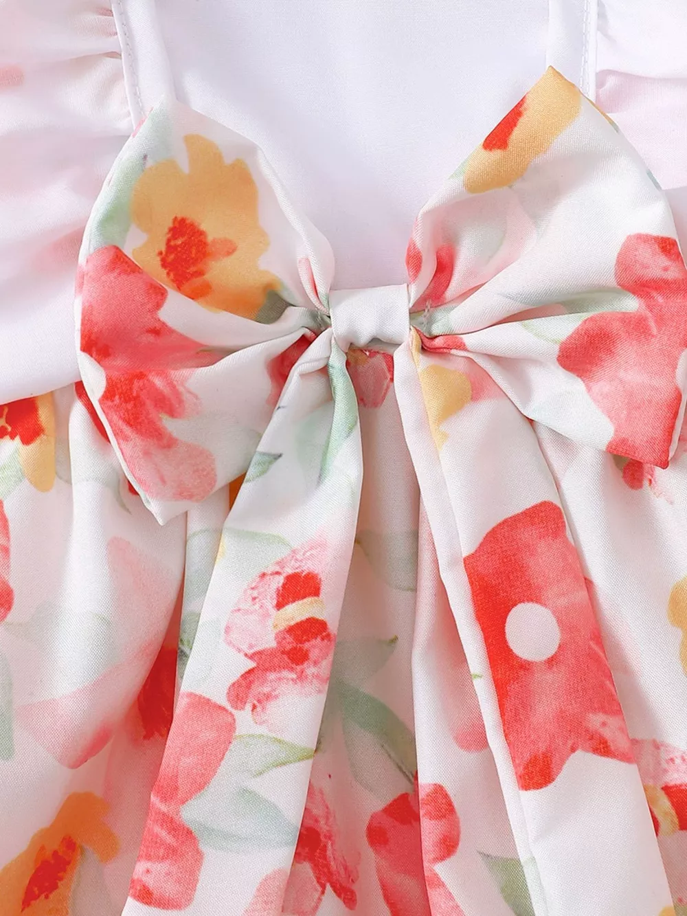 Children's Floral Print Bodysuit & Headband Set, image 2