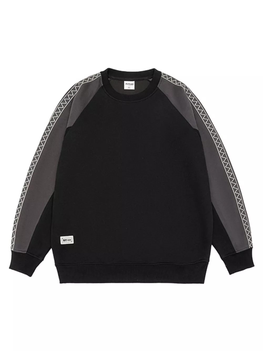 Men's Plus Size Raglan Sleeve Casual Sweatshirt, image 2