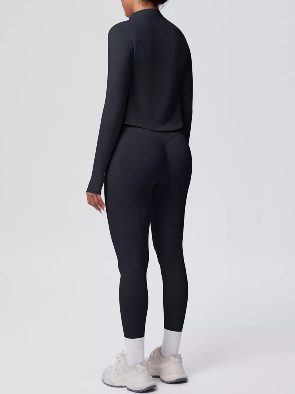Tank & Zip-Up Jacket and Leggings Three-Piece Active Set, image 8