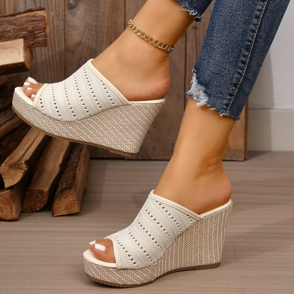 Open Toe Wedge Sandals, image 7
