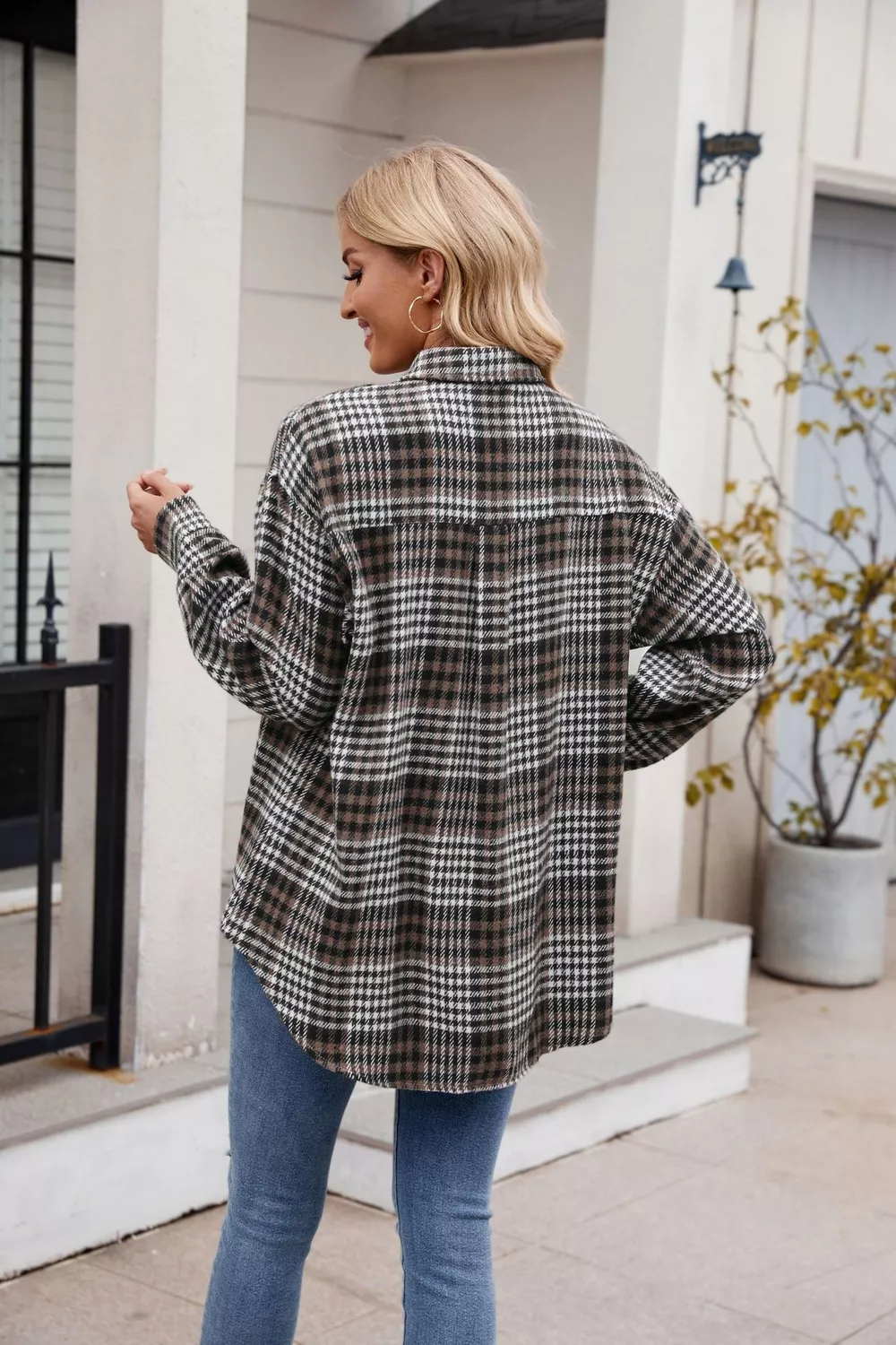 Casual Plaid Long Sleeve Shirt, image 6