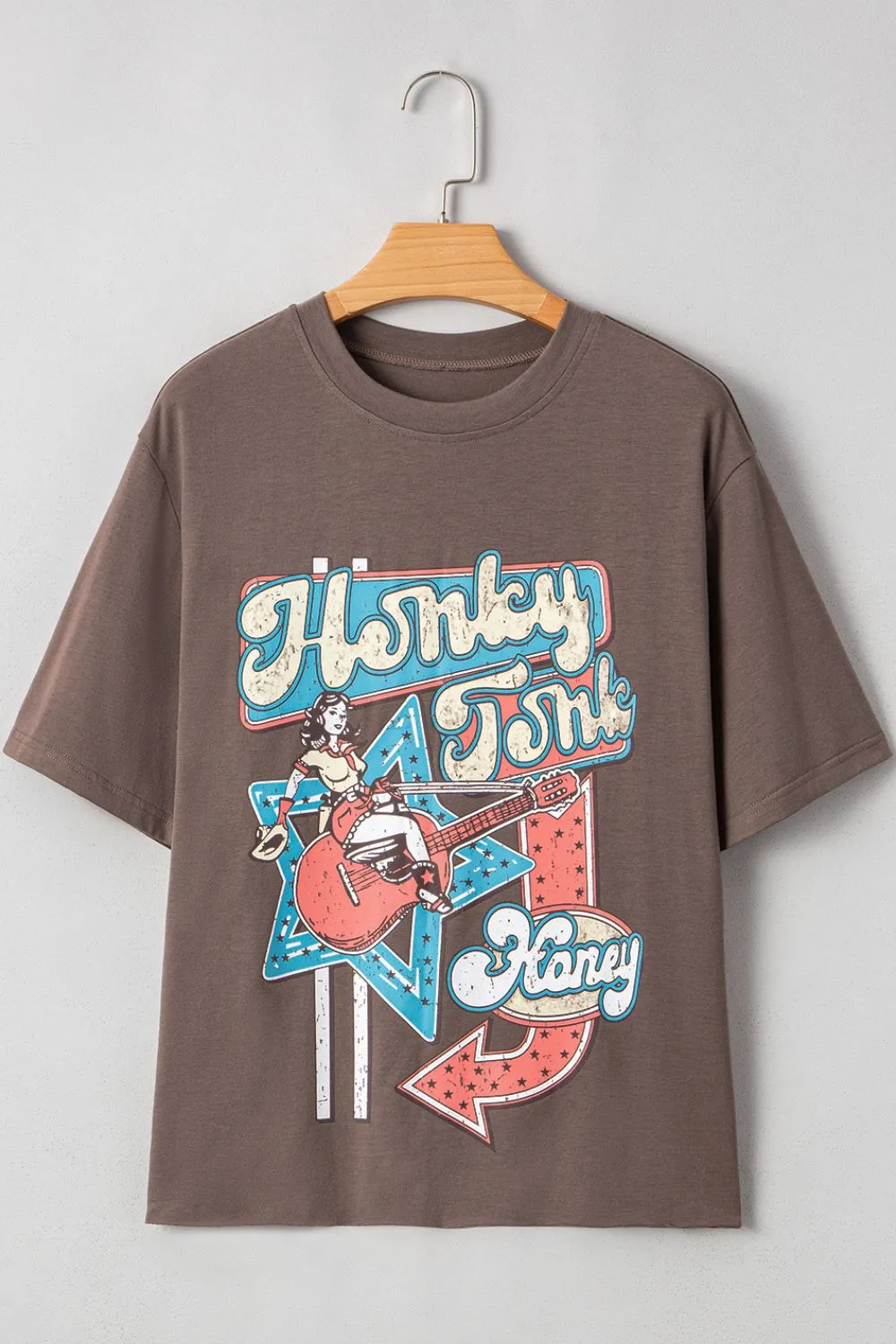 Graphic Crew Neck Western Short Sleeve Tee, image 2