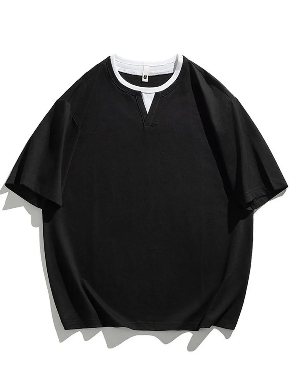 Men's Plus Size Round Neck Short Sleeve T-Shirt