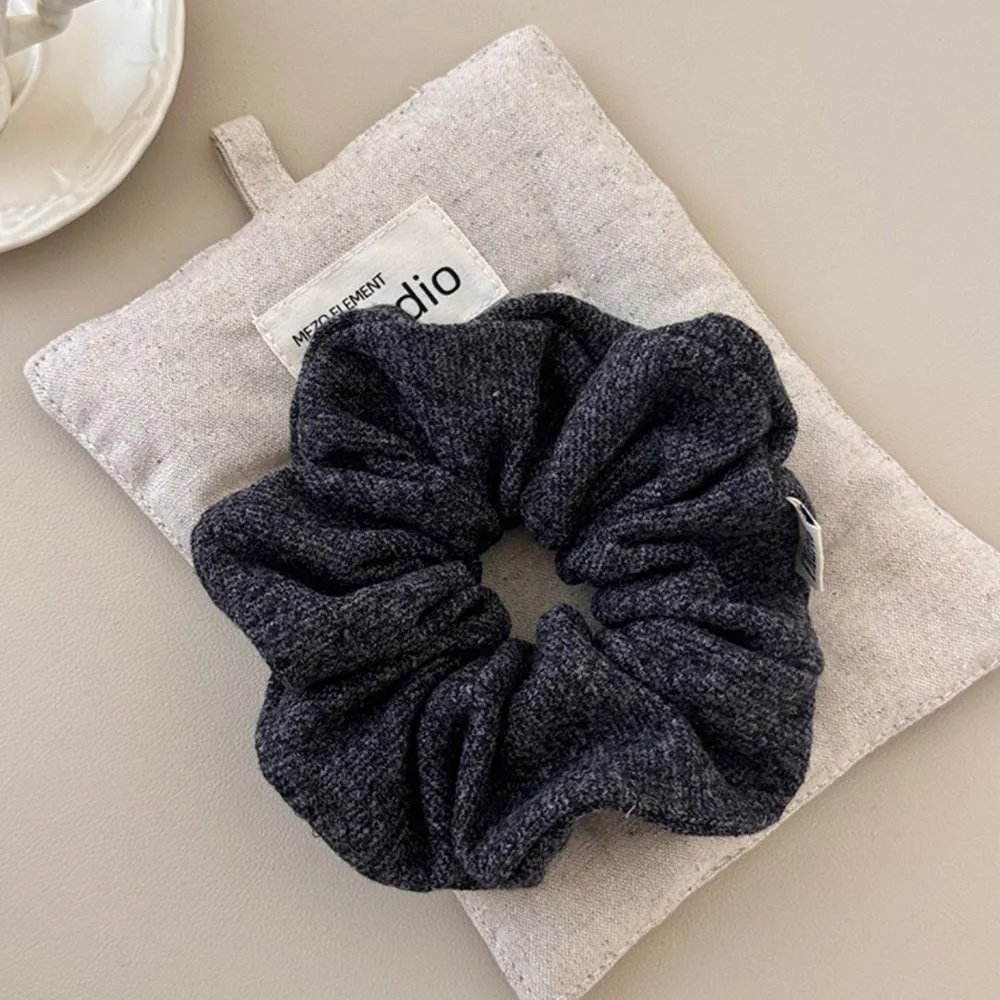 3-Piece Ruched Heathered Elastic Hair Scrunchy, image 2