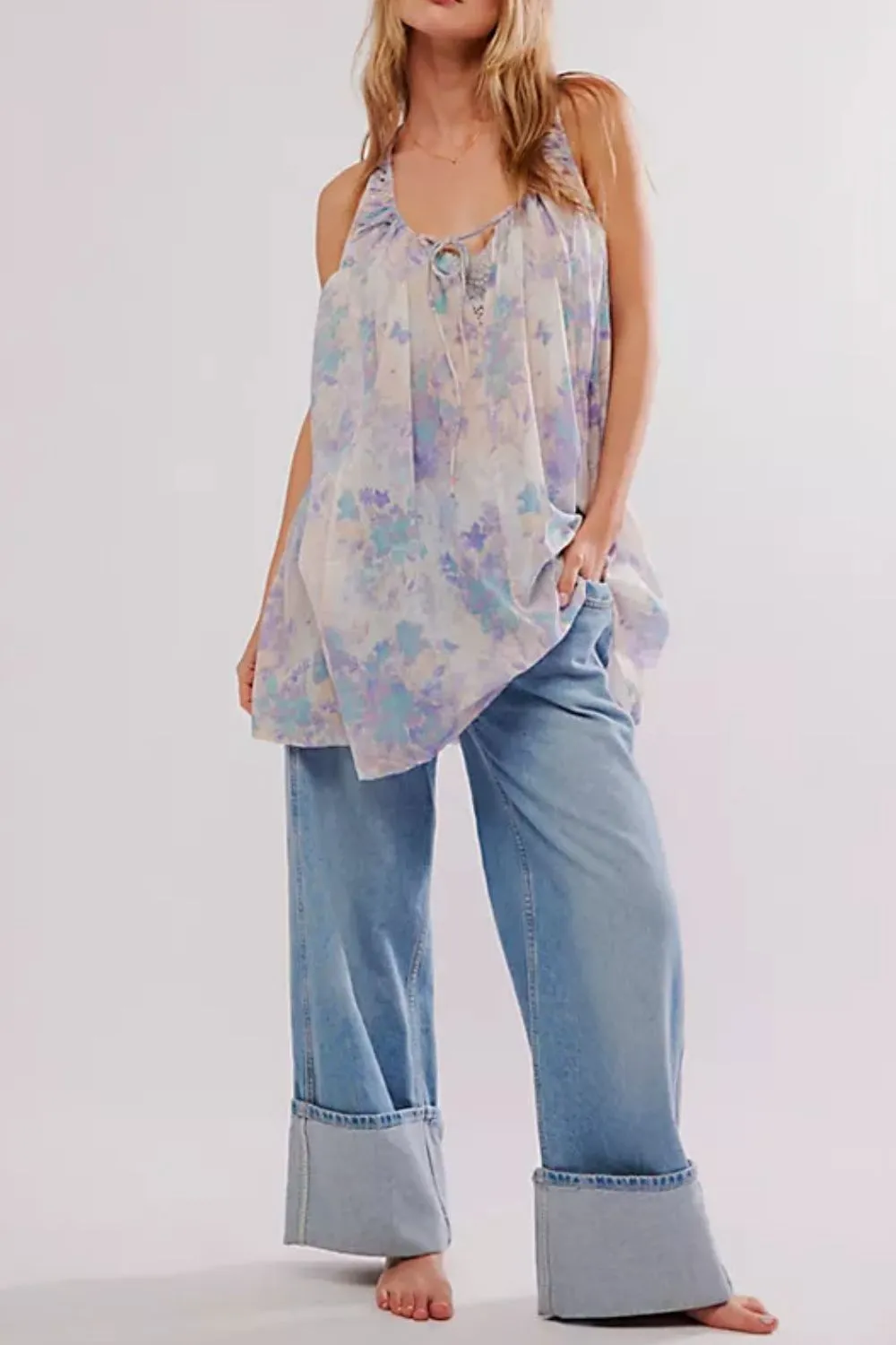 Printed Sleeveless Summer Mini Dress, image 9