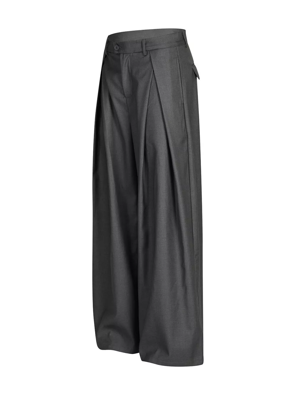 Men's Wide-Leg Pleated Pants, image 8