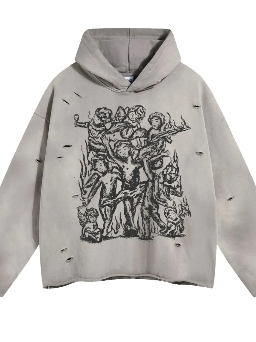 Men's Graphic Long Sleeve Hoodie, image 2