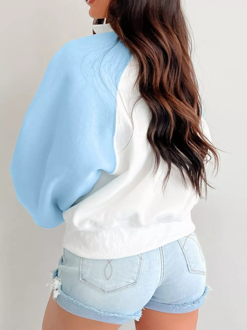 Color Block Snap Buttons Sweatshirt, image 2