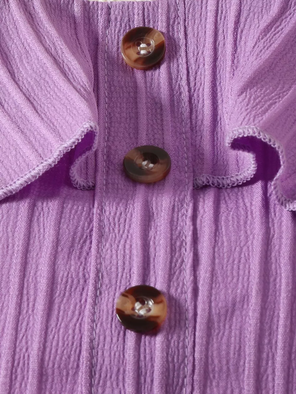 Children's Ribbed Ruffle Trim Top & Shorts Set, image 4