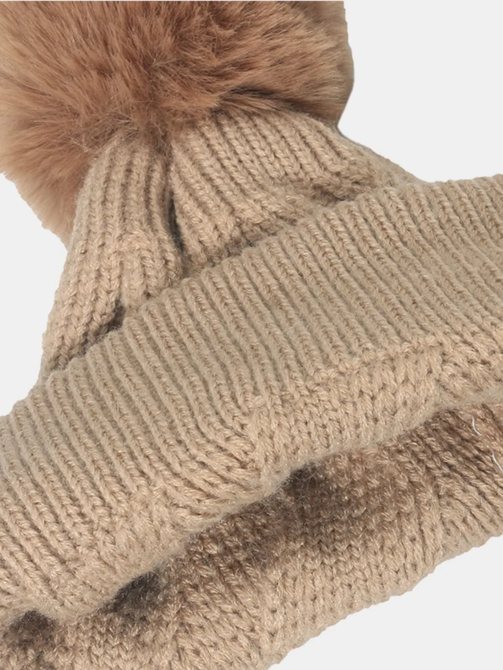 Roll Rim Hat with Pompom, image 3
