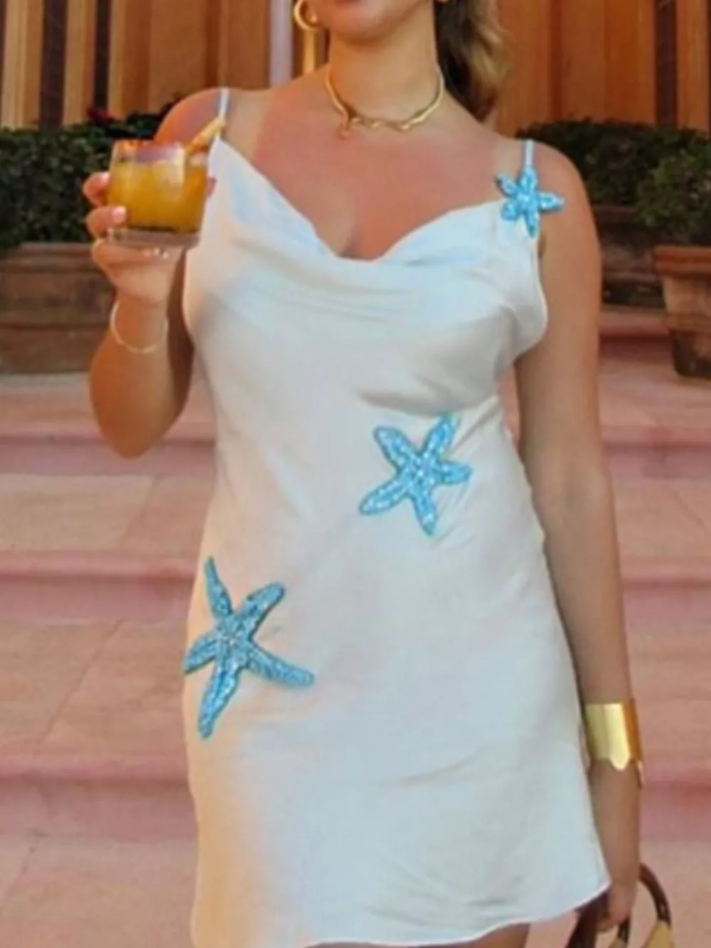 Starfish Embellishments Spaghetti Strap Mini Dress, image 5