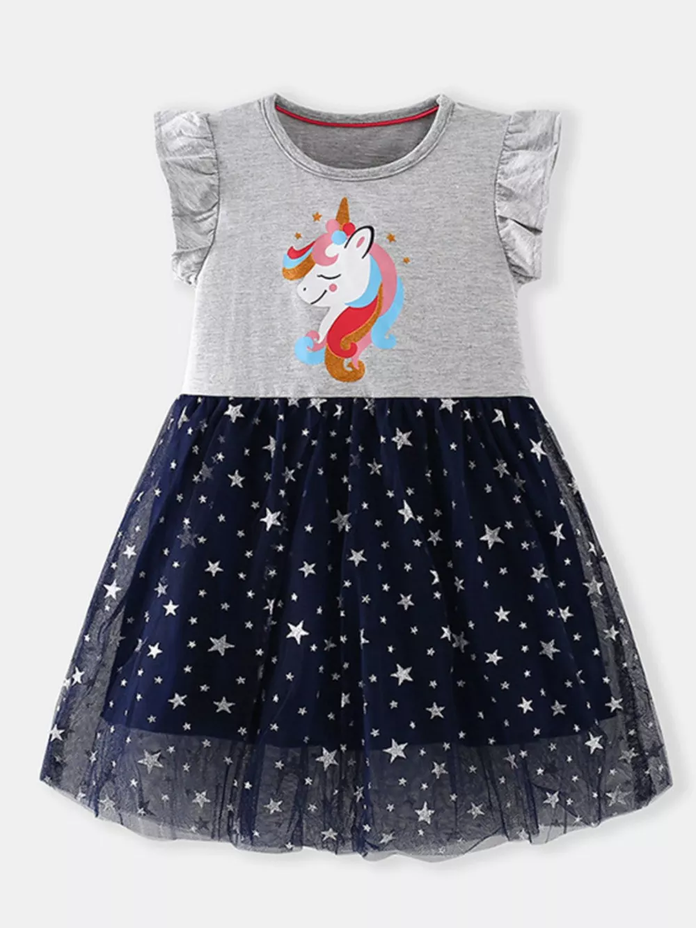 Children's Unicorn Starry Tulle Dress