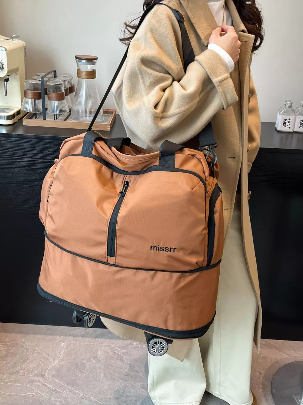Rolling Nylon Travel Bag, image 8