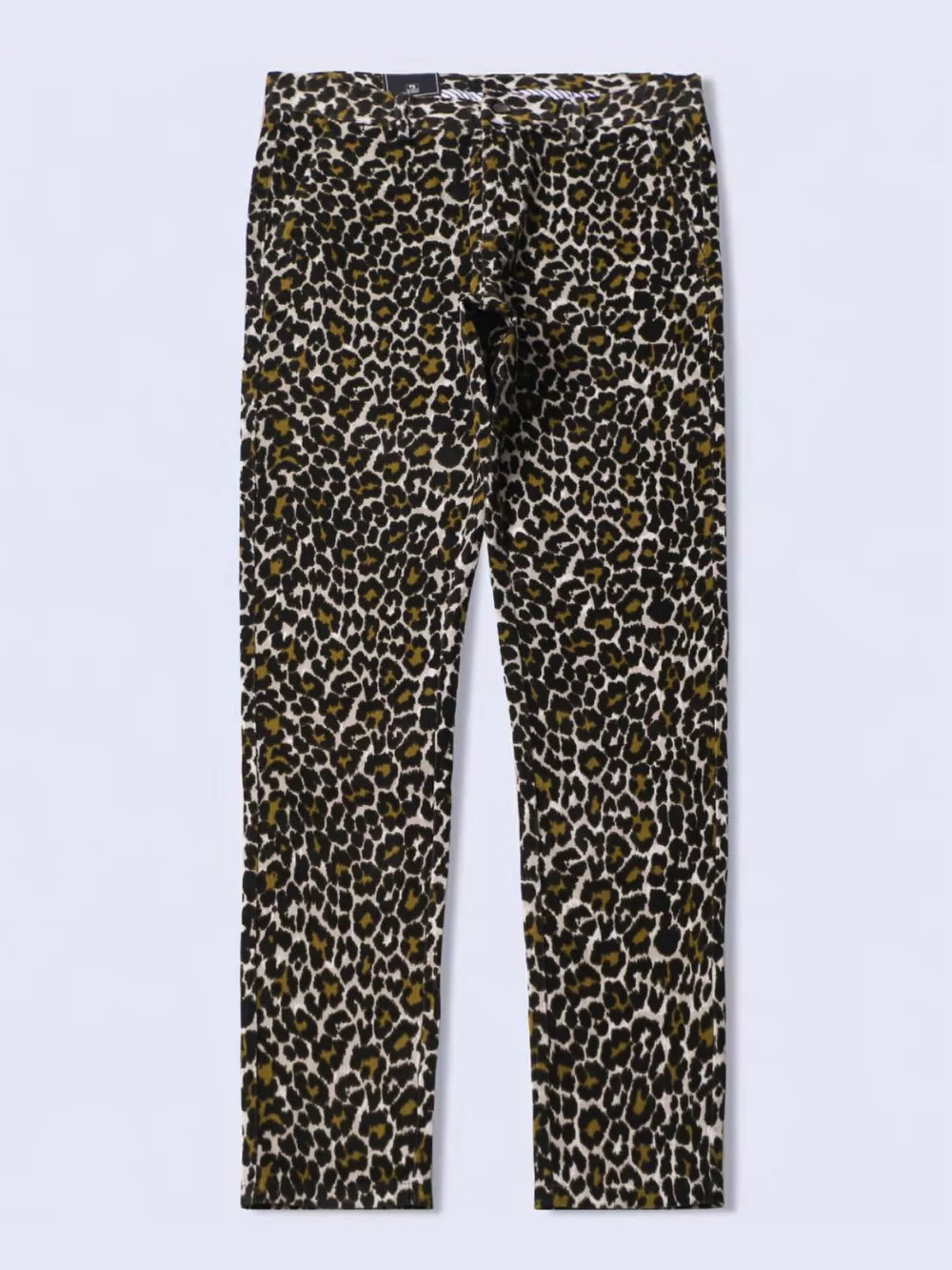 Men's Leopard Print Slim-Fit Pants