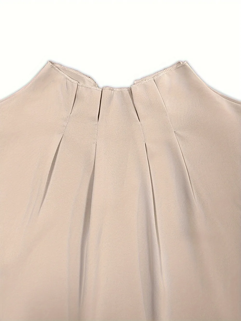 Ruched Mock Neck Half Sleeve Blouse, image 2