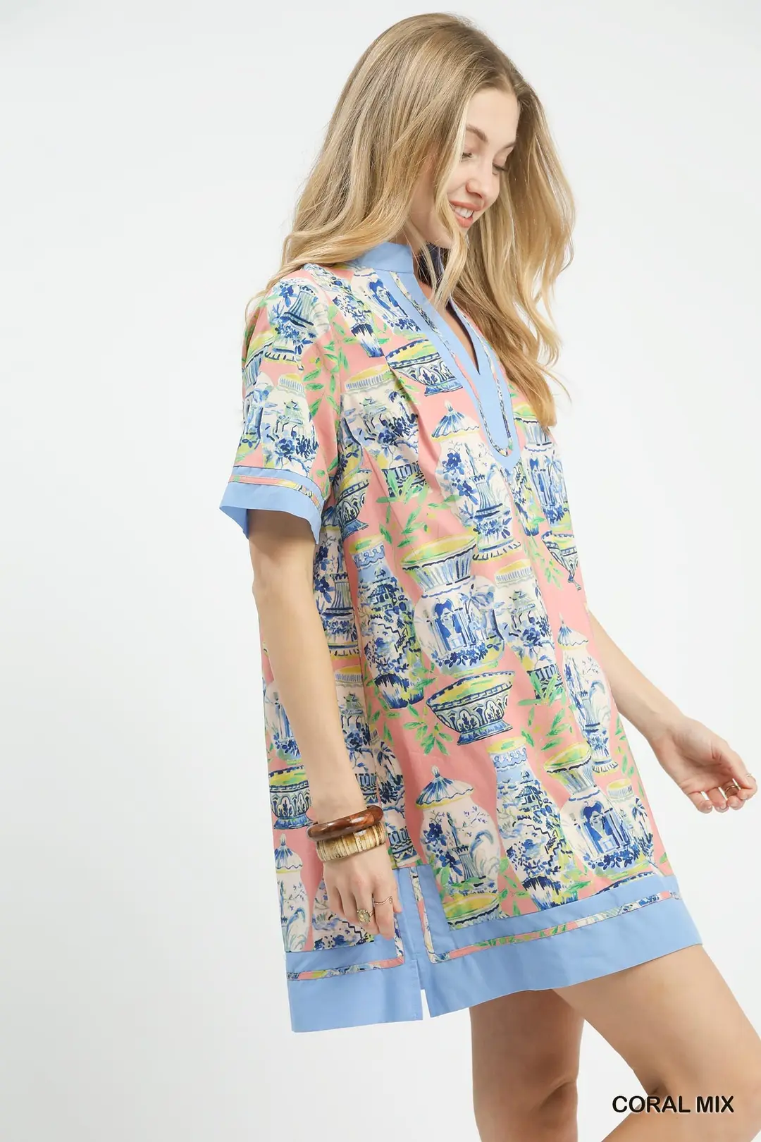 Mix Abstract Print Mini Dress, image 2