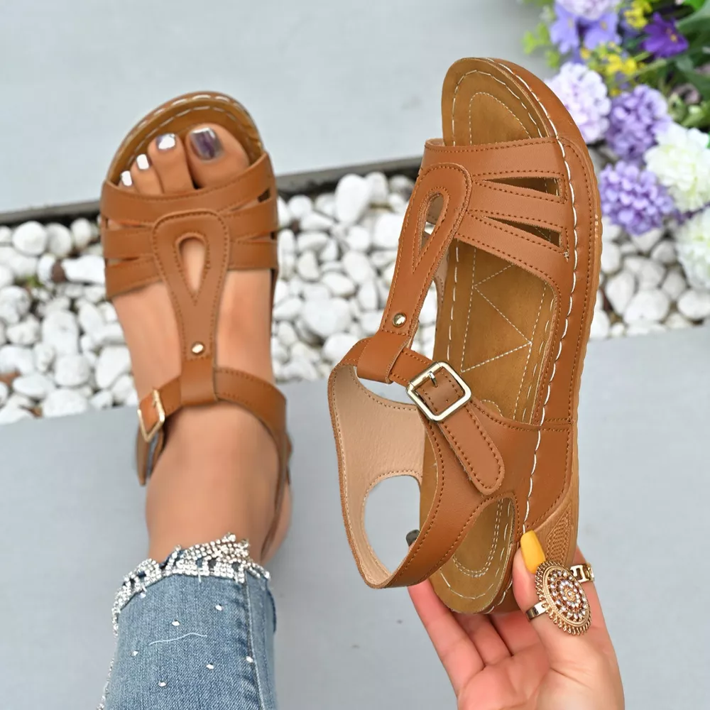 Open Toe Wedge Sandals, image 2