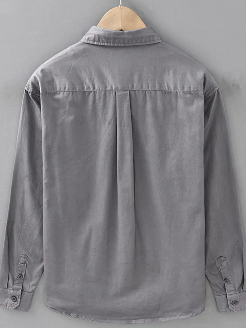 Men's Plus Size Button Up Long Sleeve Shirt, image 3