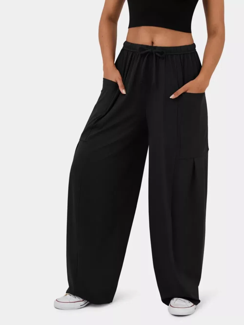 Relaxed Fit Drawstring Pants, image 2