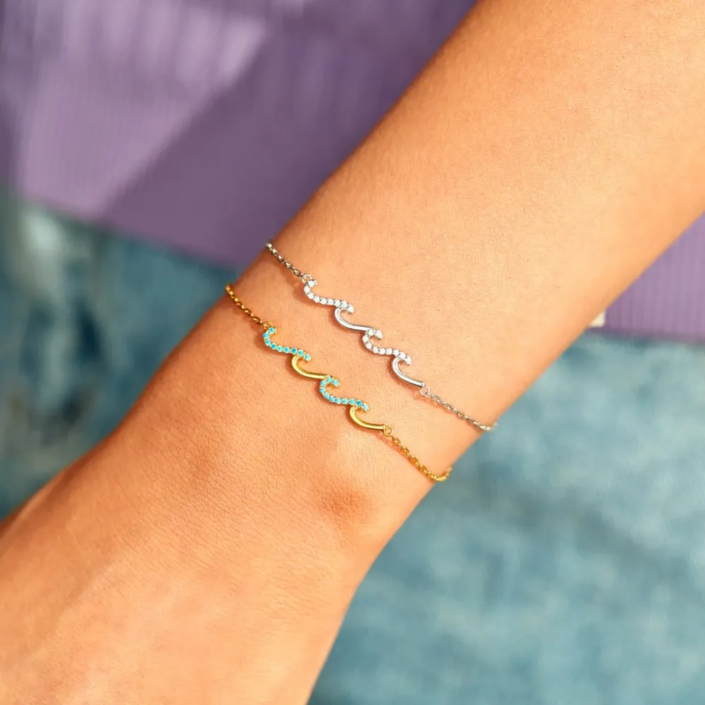 925 Sterling Silver Zircon Bracelet, image 2