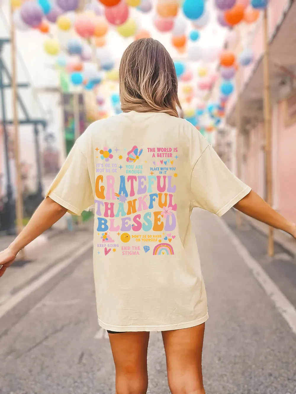 Letter Graphic Round Neck Short Sleeve T-Shirt, image 4