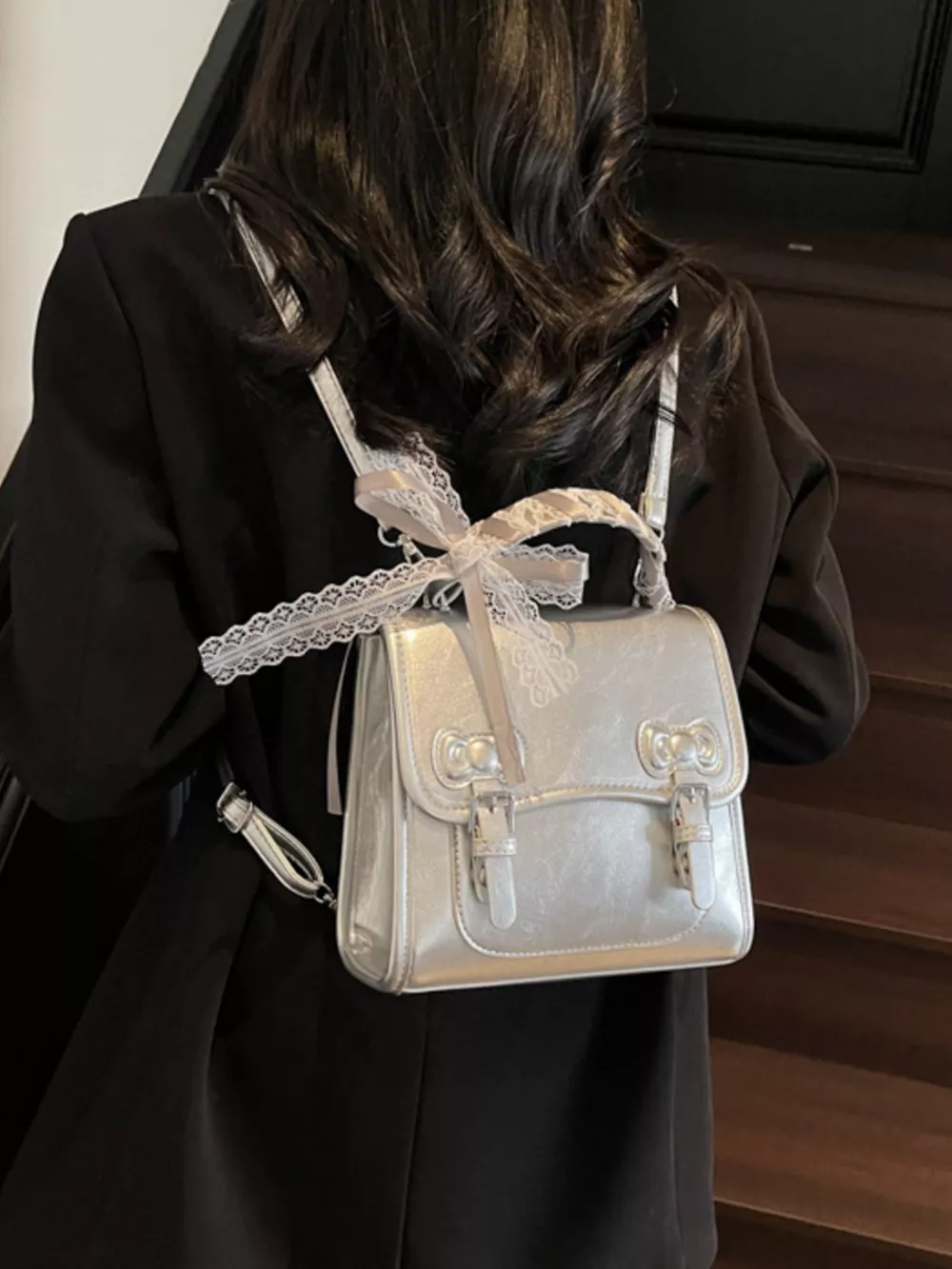 PU Leather Backpack Bag, image 11