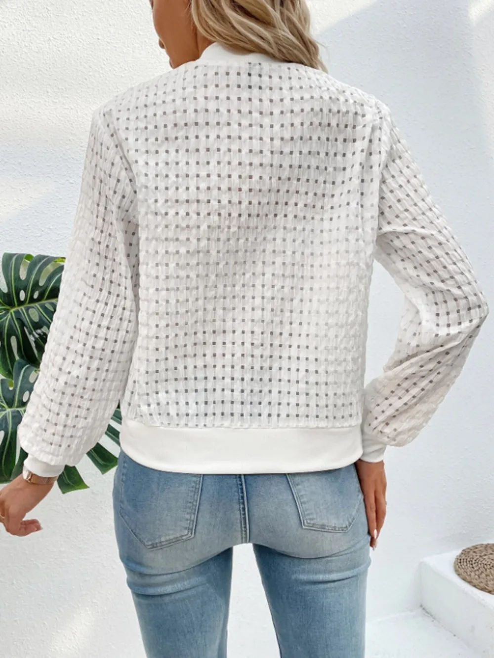 Zip Up Long Sleeve Jacket, image 2