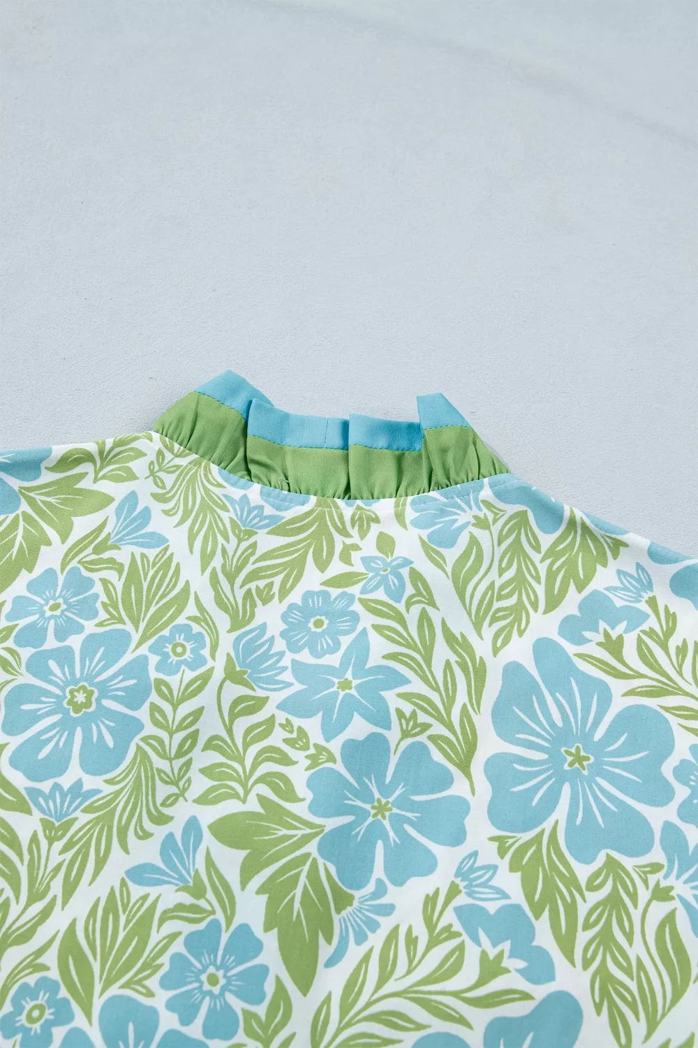 Floral Print Ruffle Hem Button-Up Mini Dress, image 6