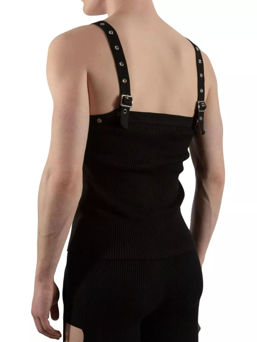 Men's Full Size Ribbed Knit Tank Top Plus Size, image 2