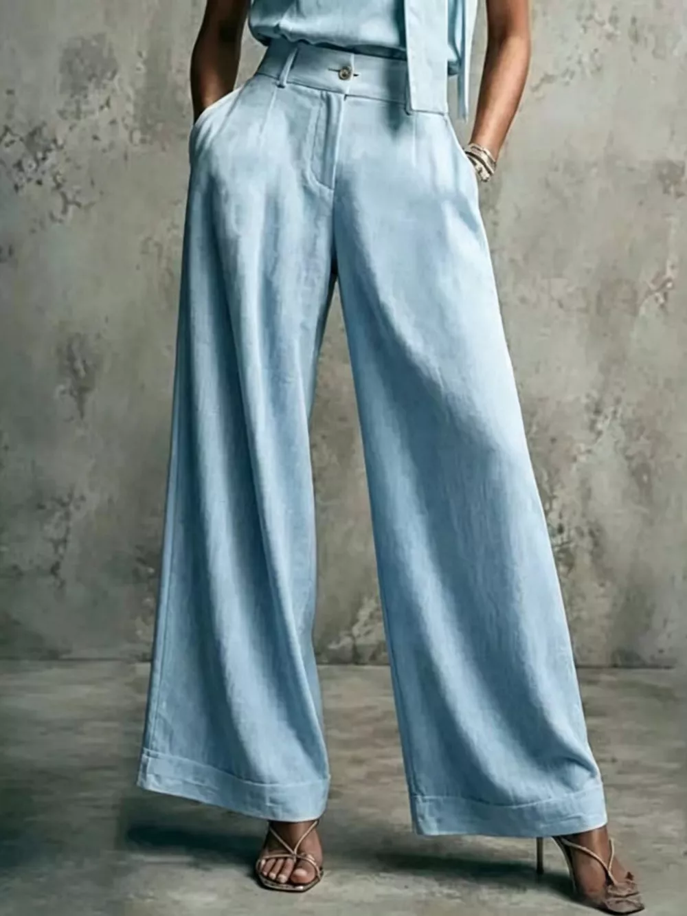 High-Waisted Wide-Leg Pants, image 8
