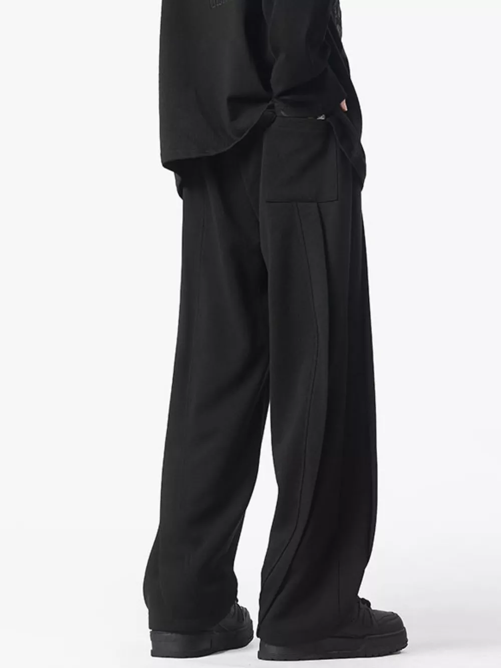 Men's Full Size Drawstring Wide Leg Pants Plus Size, image 4