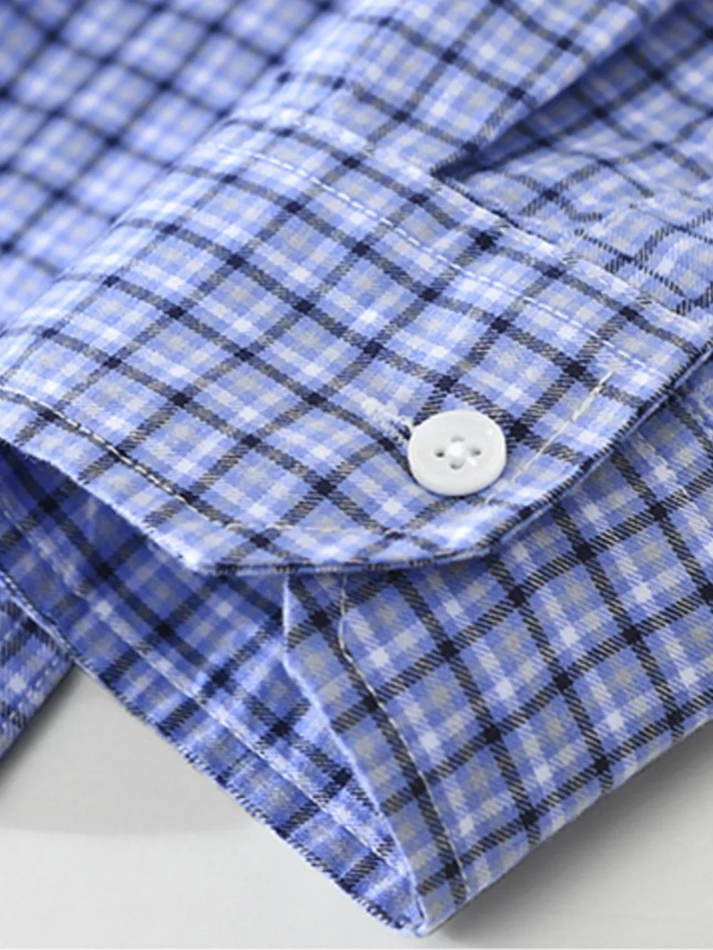 Men's Plus Size Plaid Button Up Short Sleeve Shirt, image 4