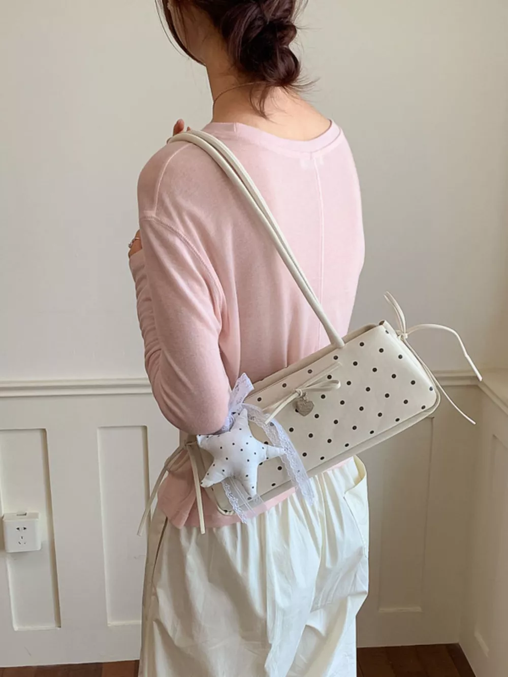 Polka Dot Shoulder Bag, image 7