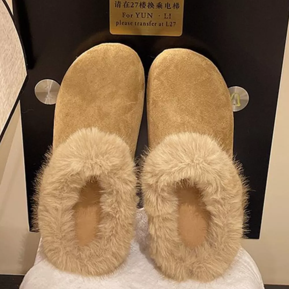 Fuzzy Plush Warm Indoor Slippers, image 3